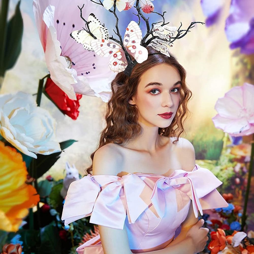 Butterfly Fascinator Hat Monarch Butterfly Headband Crown Tea Party Halloween